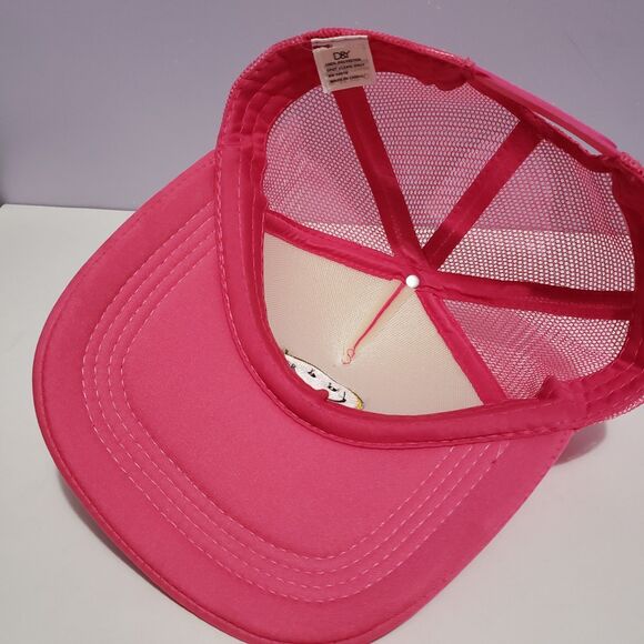 Cap Hat Pink Smiley Face Tricker Adjustable  Unisex - Picture 6 of 8